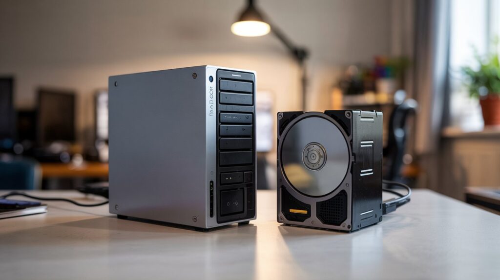 visuelles Foto - NAS und Festplatten