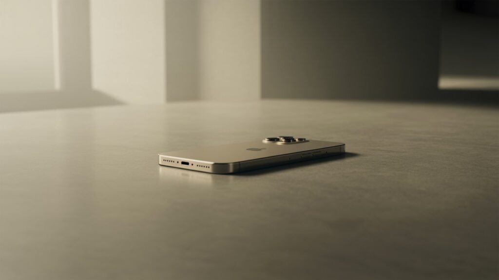 ein Iphone auf einem Tisch
