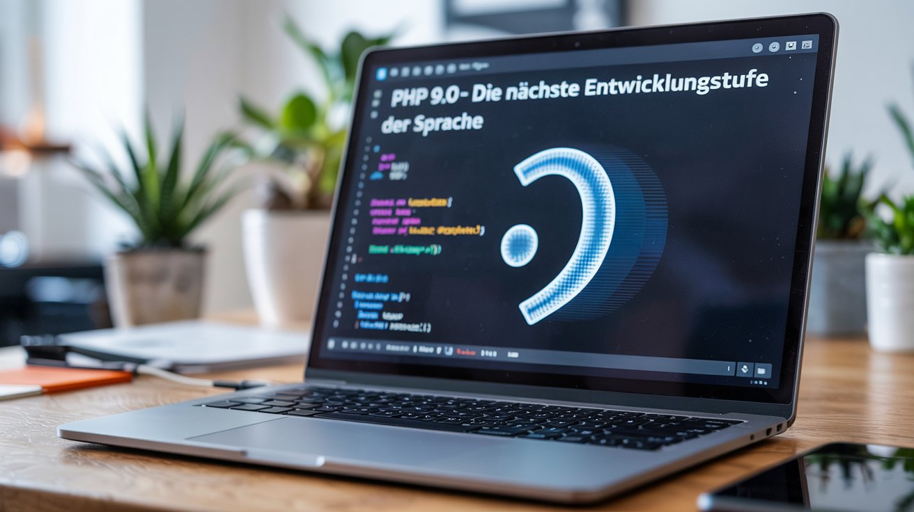 Notebook mit Beitragstitel