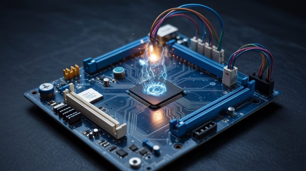 virtuelles Foto eines Computers