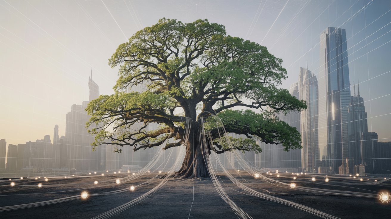 Ein Baum vernetzt