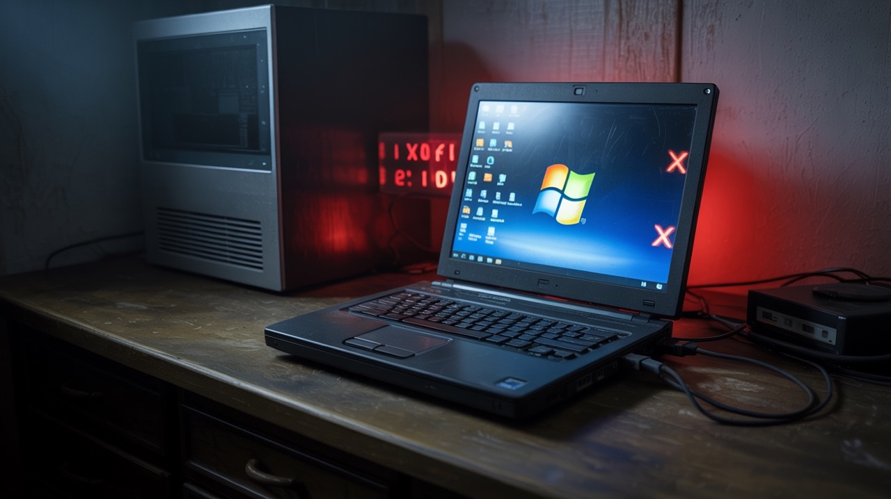Notebook mit Windows 7