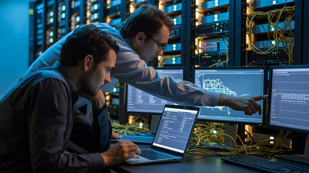 Zwei Computer Experten