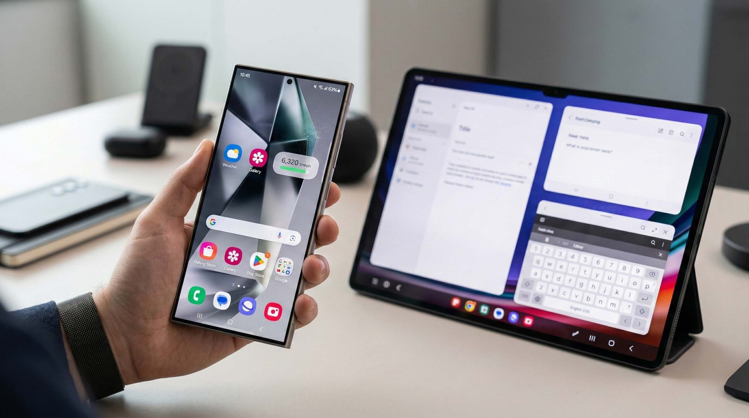 Samsung Geräte in Benutzung