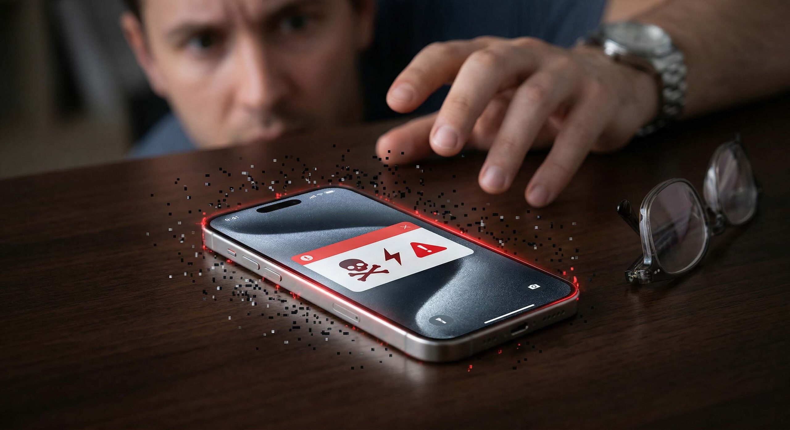 Hacker auf dem iPhone